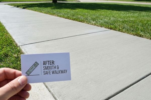 Sidewalk Leveling example 2