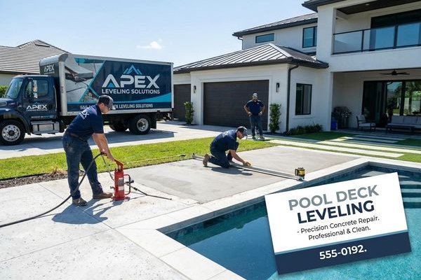 Pool Deck Leveling example 2