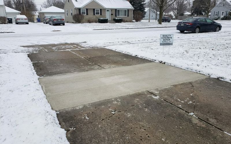 Limestone slurry concrete leveling performance in Buffalo harsh winters