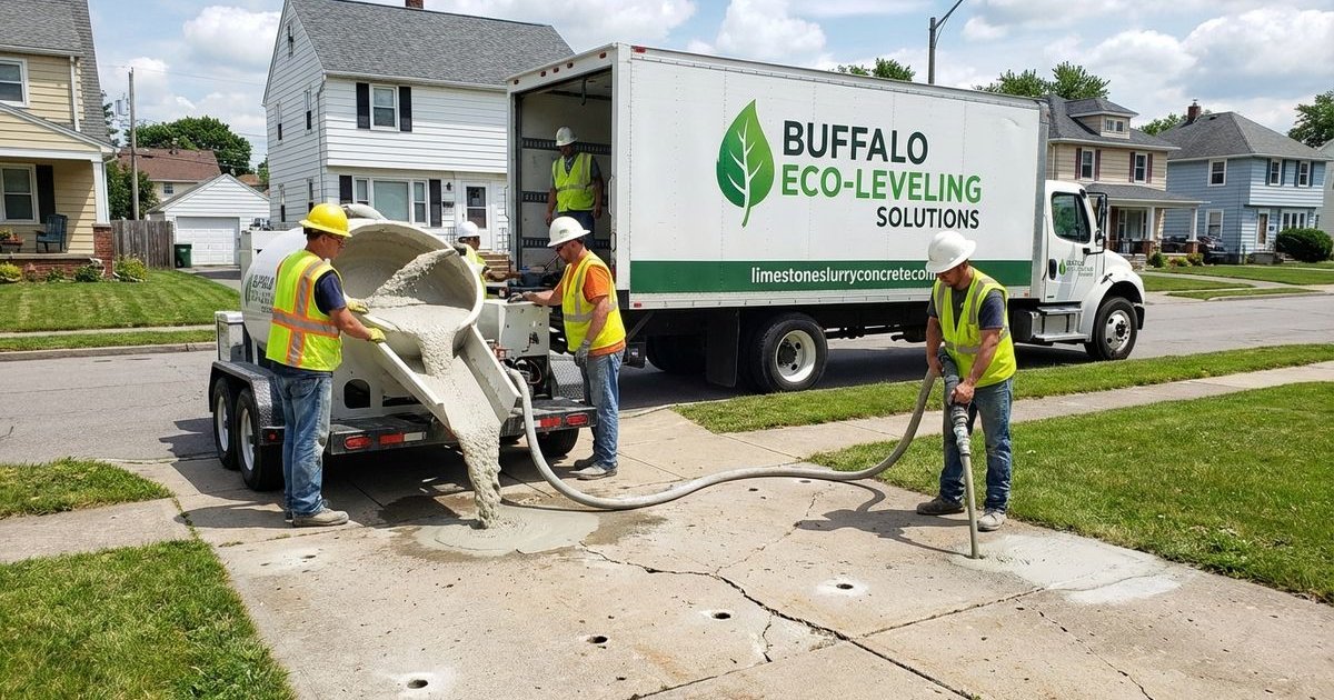 Why We Use Limestone Slurry (Not Foam) for Buffalo Concrete Leveling